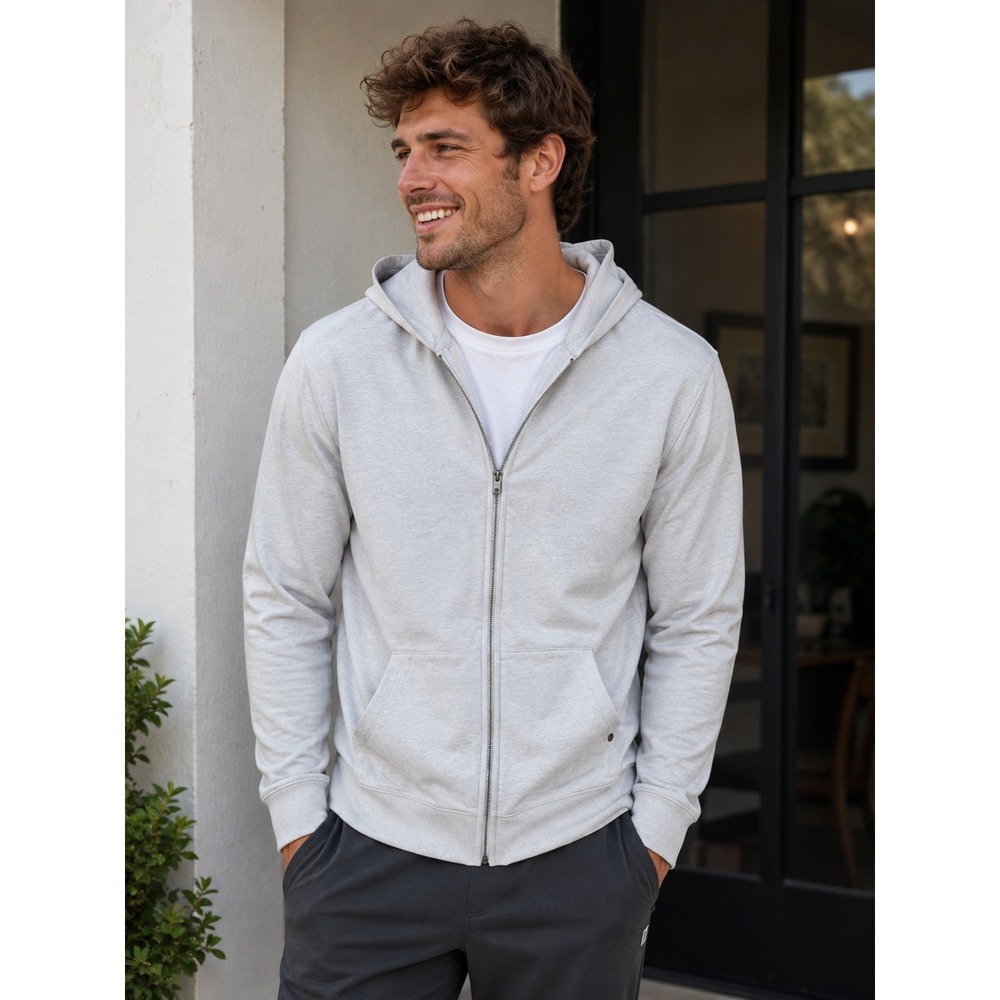 Vuori Coronado Hoodie Mens Size L Full Zip Performance Lightweight Dreamknit